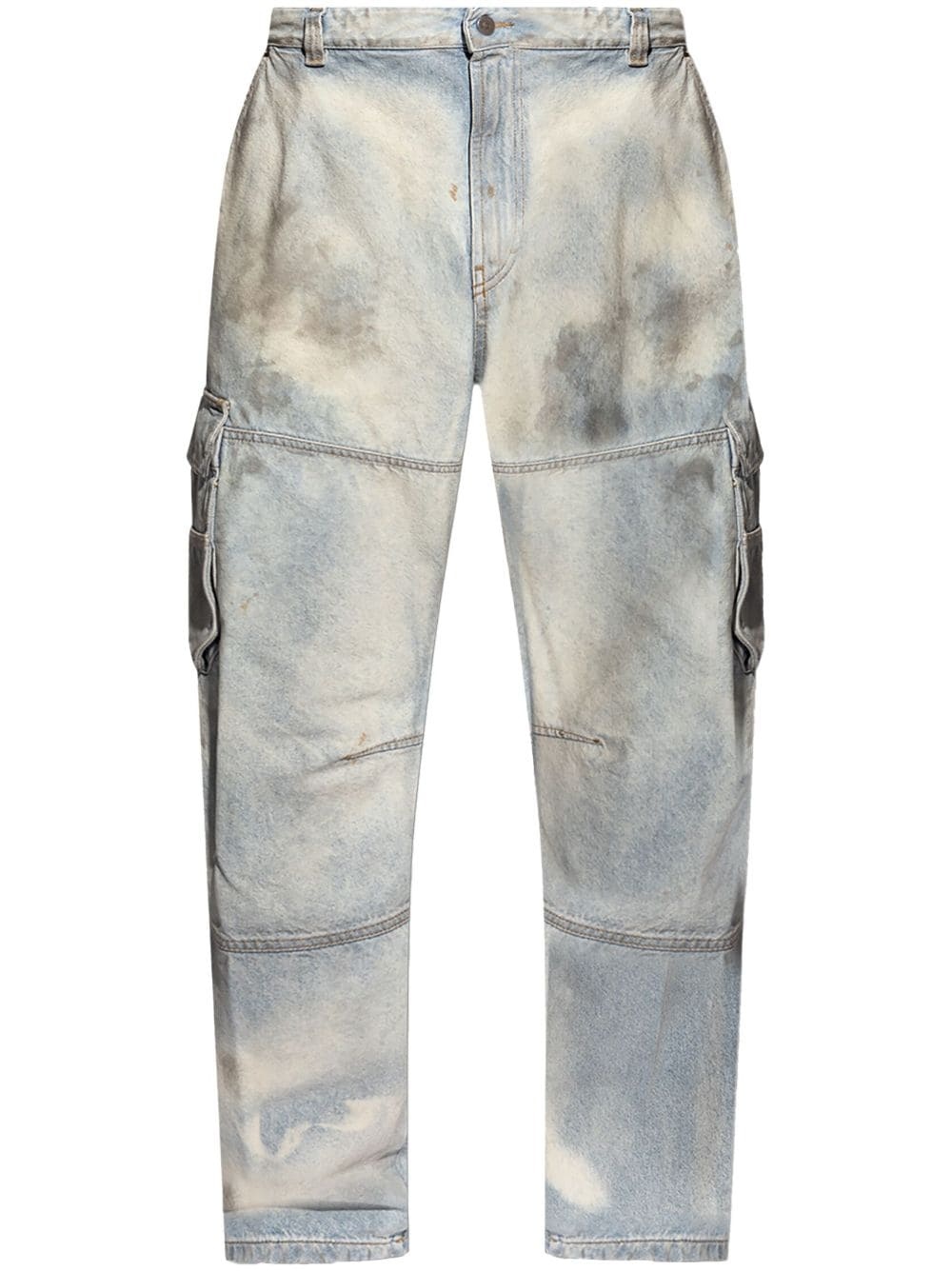 D-fish distressed cargo jeans - 1