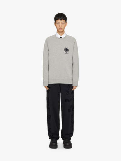 Givenchy GIVENCHY CREST SLIM FIT SWEATSHIRT IN FLEECE outlook