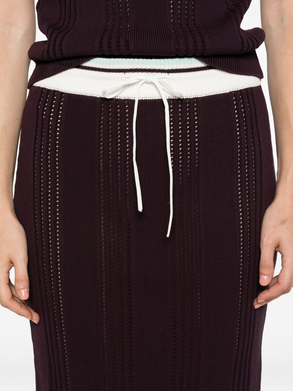 drawstring mini skirt - 5