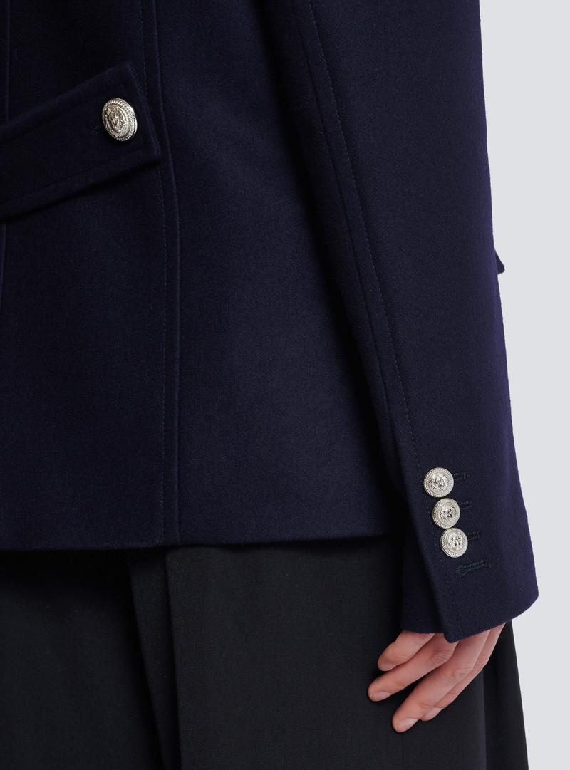 Short felted wool coat 8