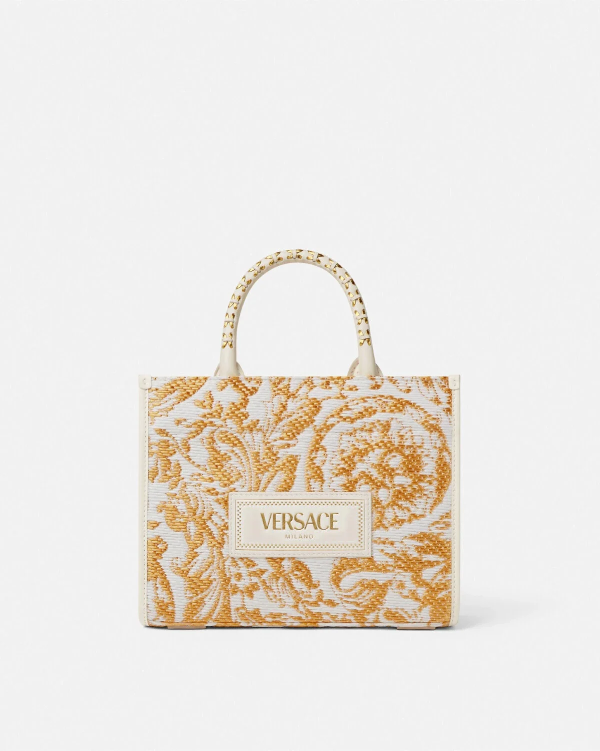 Barocco Athena Raffia Small Tote Bag - 1