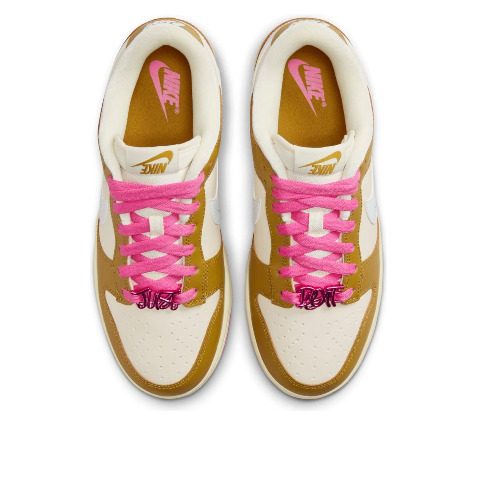 (WMNS) Nike Dunk Low 'Just Do It - Bronzine Pink' FD8683-700 - 4