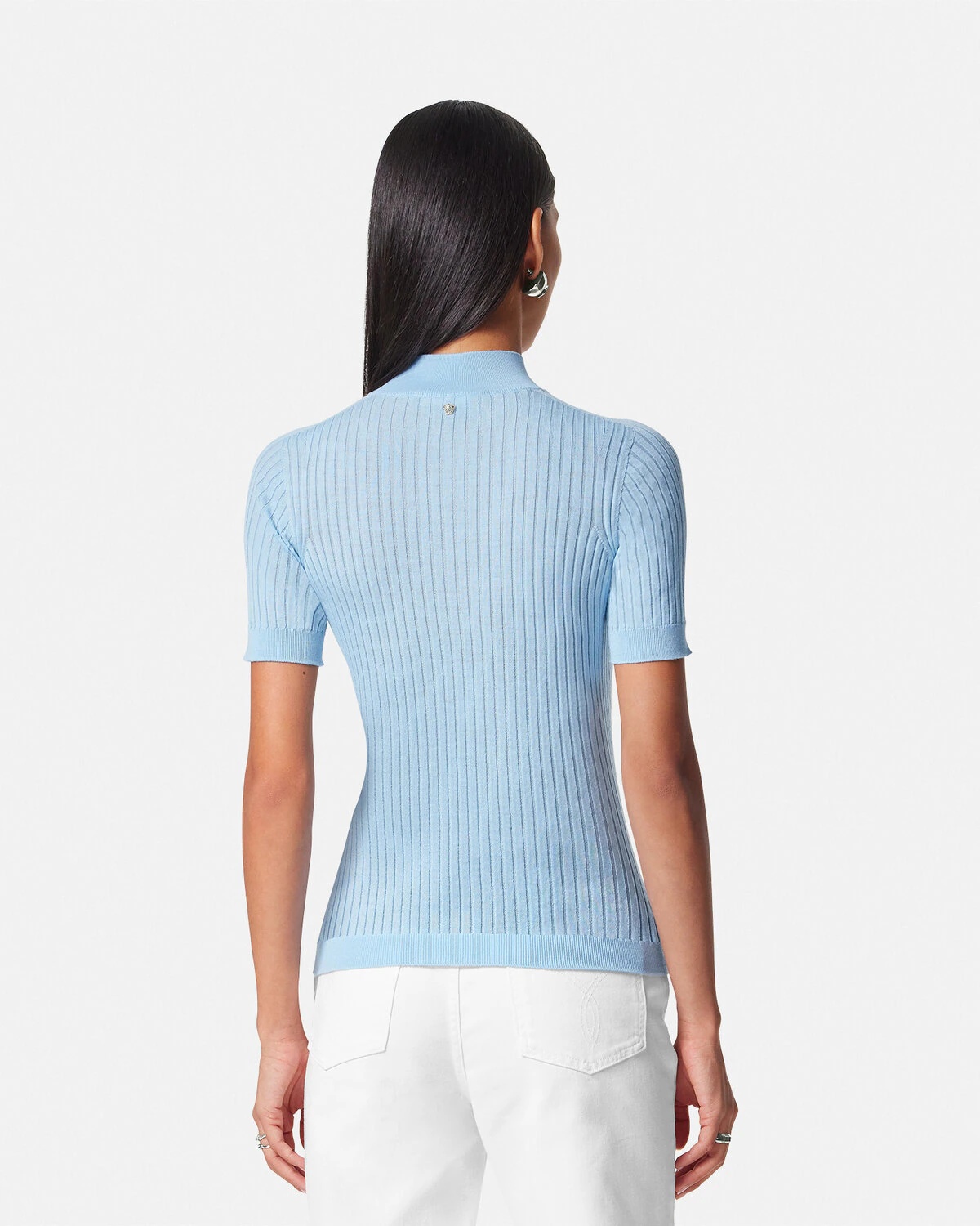 Ribbed Knit T-Shirt - 5