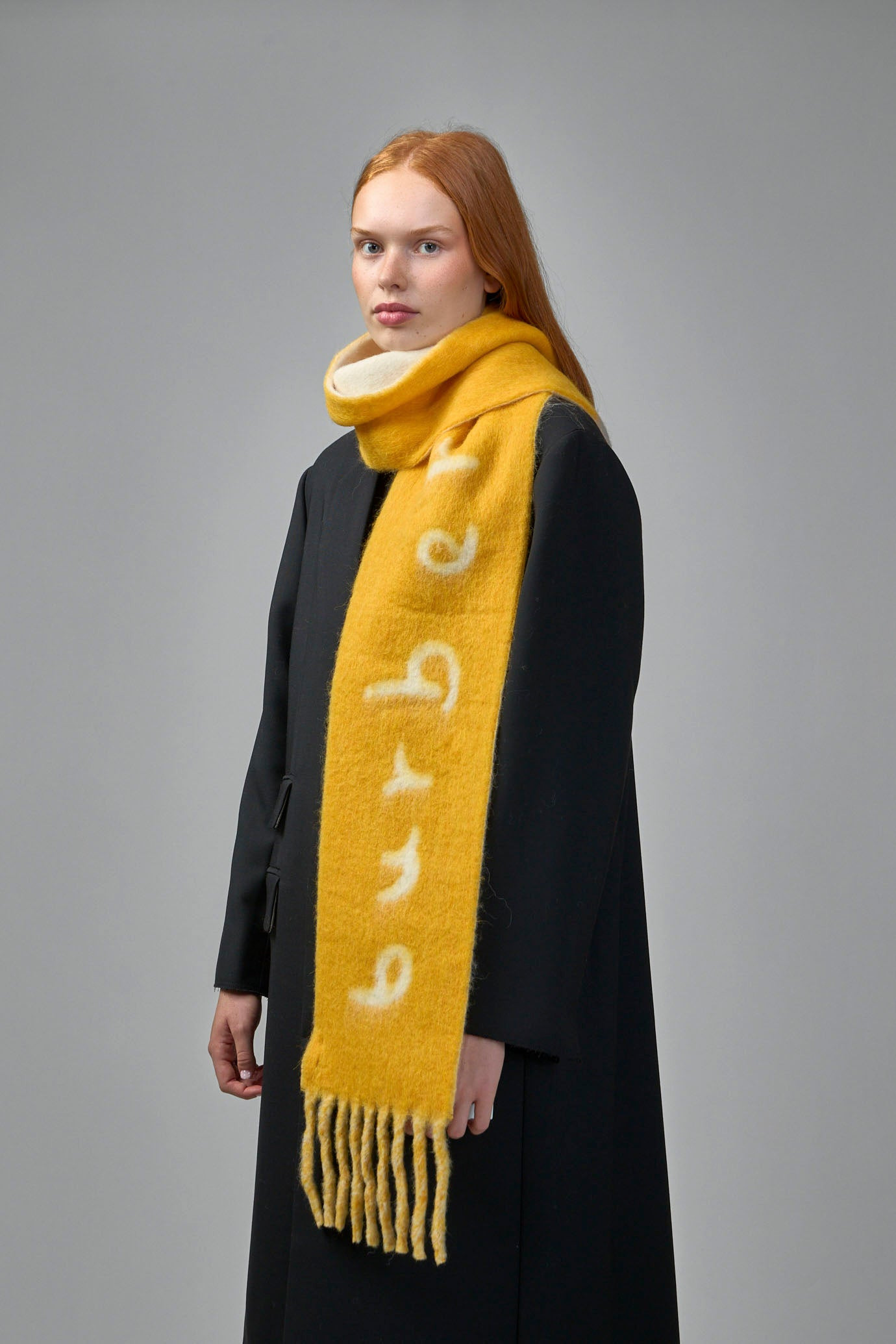 Text Jacquard Scarf - 4