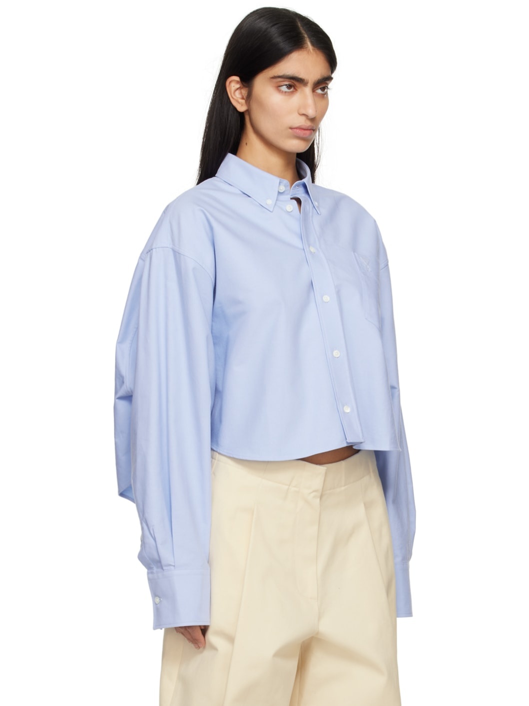 Blue Embroidered Shirt - 2