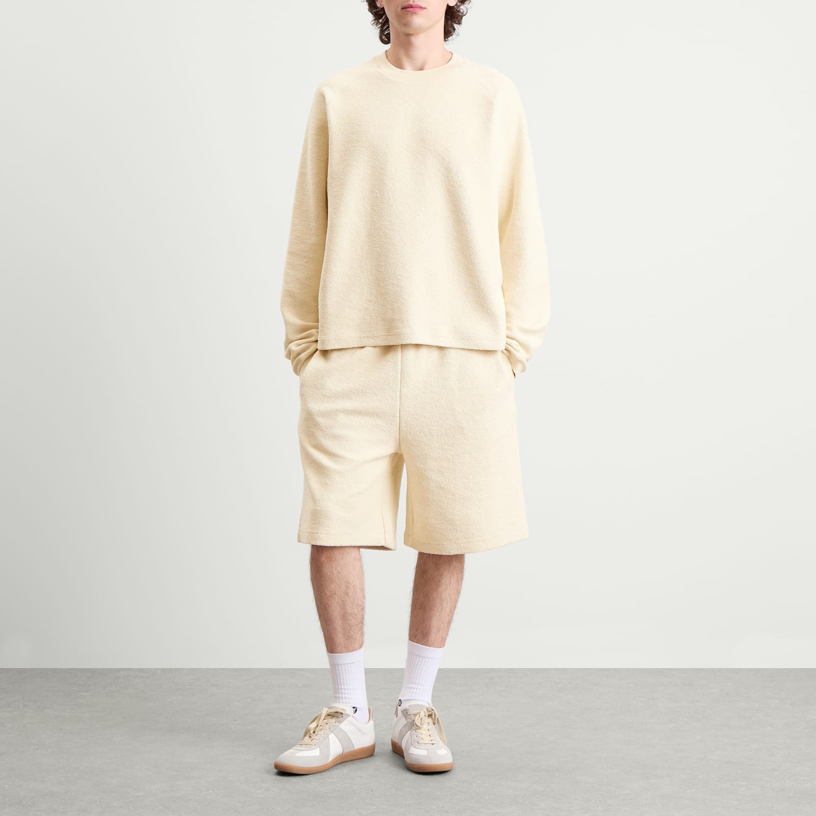 AMI Paris Reversed Non Brushed Fleece Crewneck Sweatshirt - 4