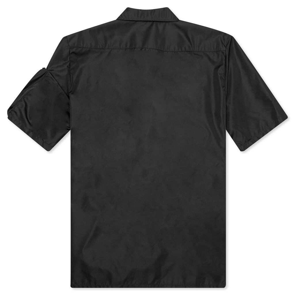 AMBUSH NYLON POCKET S/S SHIRT - BLACK/BLACK - 2