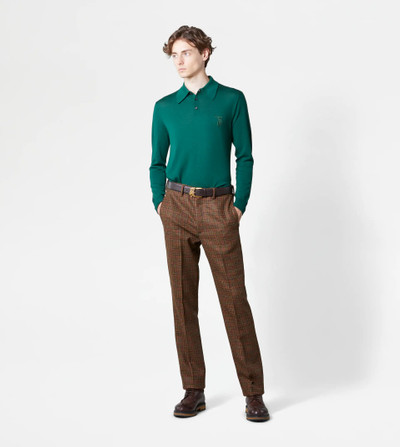 Tod's KNITTED POLO SHIRT - GREEN outlook
