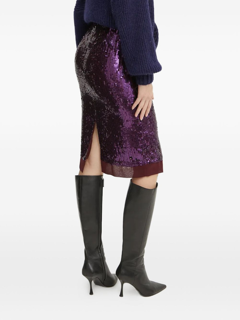 sequin-embellished midi skirt 3
