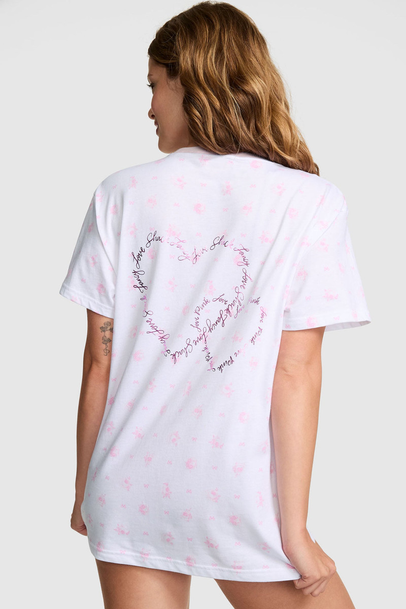 PINK x LoveShackFancy Campus Cotton Tee 5