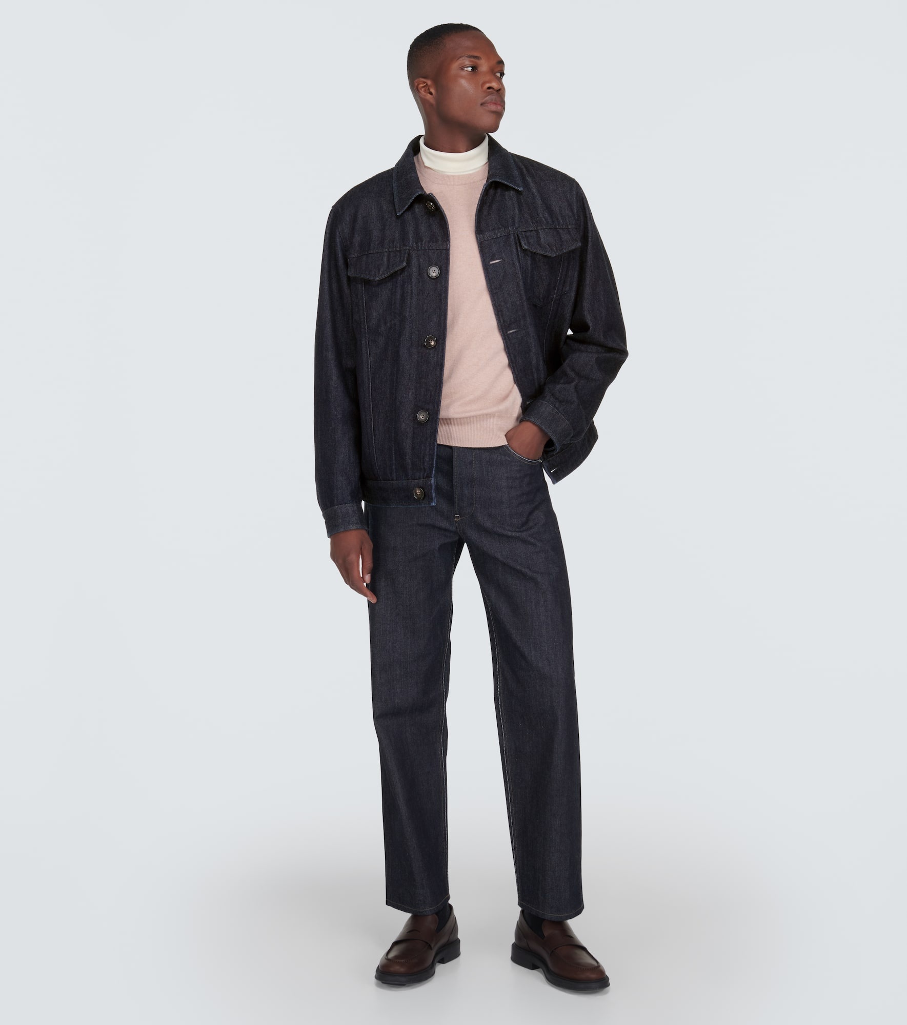 Neive denim and cashmere jacket - 2