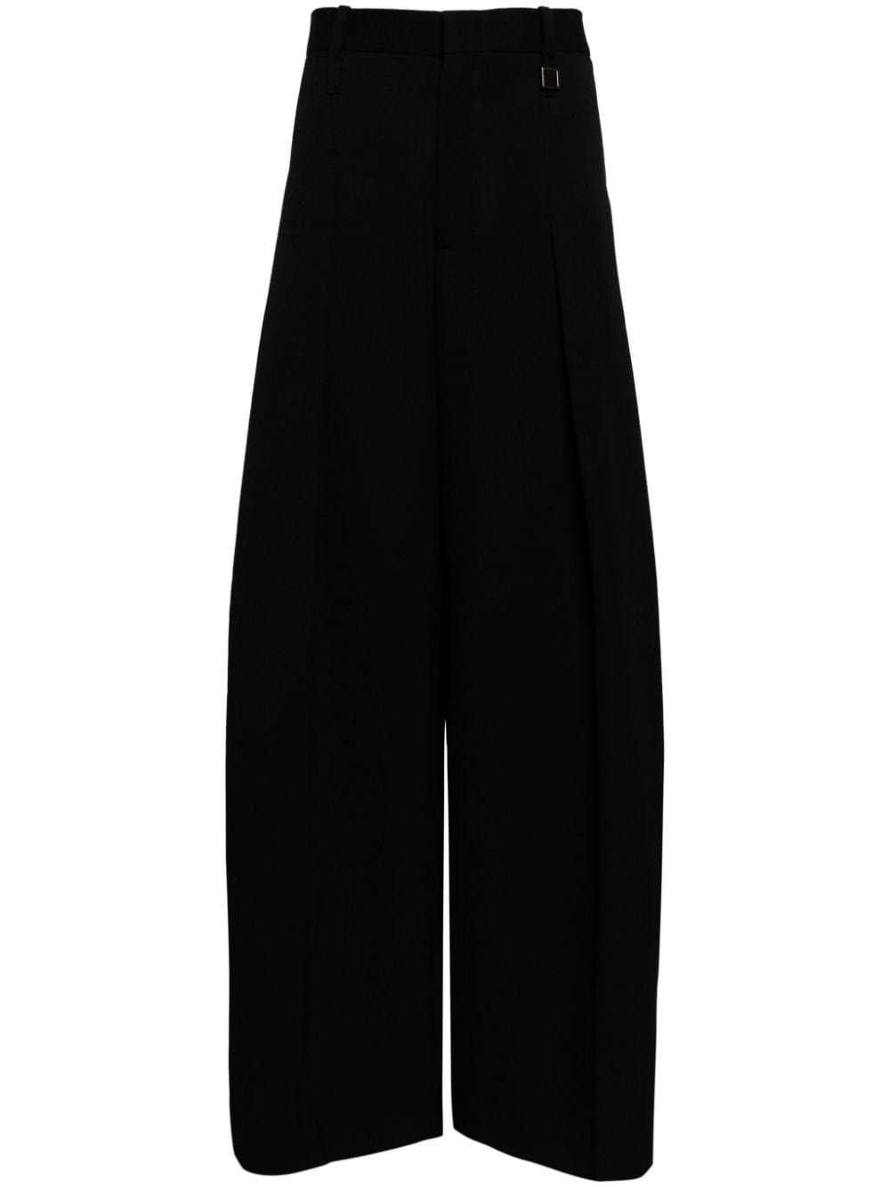 wide-leg wool trousers - 1