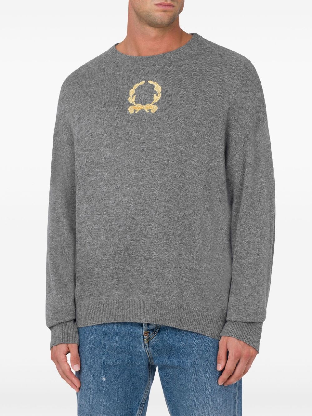Laurel-embroidered jumper - 2