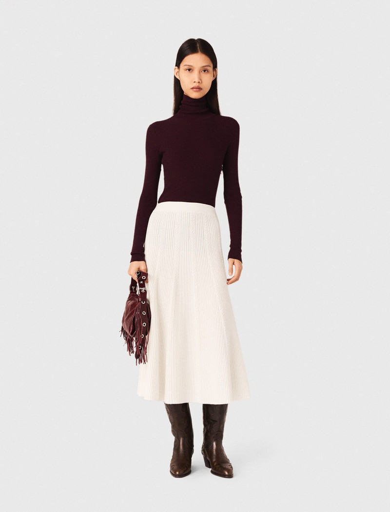 maje Long knit skirt outlook