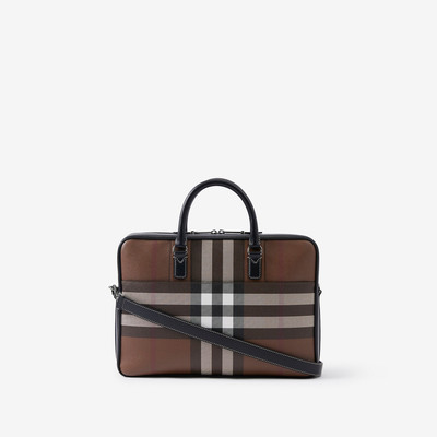 Burberry Check and Leather Briefcase outlook