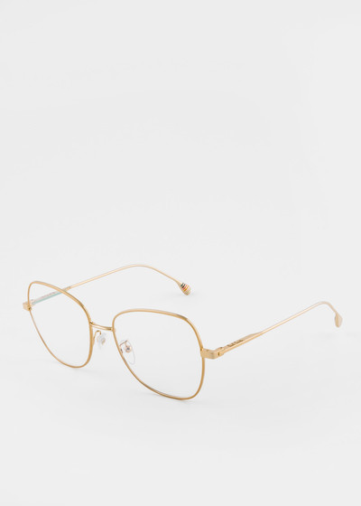 Paul Smith Gold 'Davis' Spectacles outlook