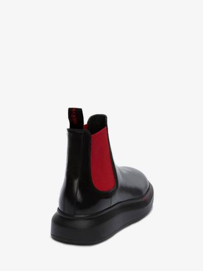 Alexander McQueen Hybrid Chelsea Boot in Black/red outlook