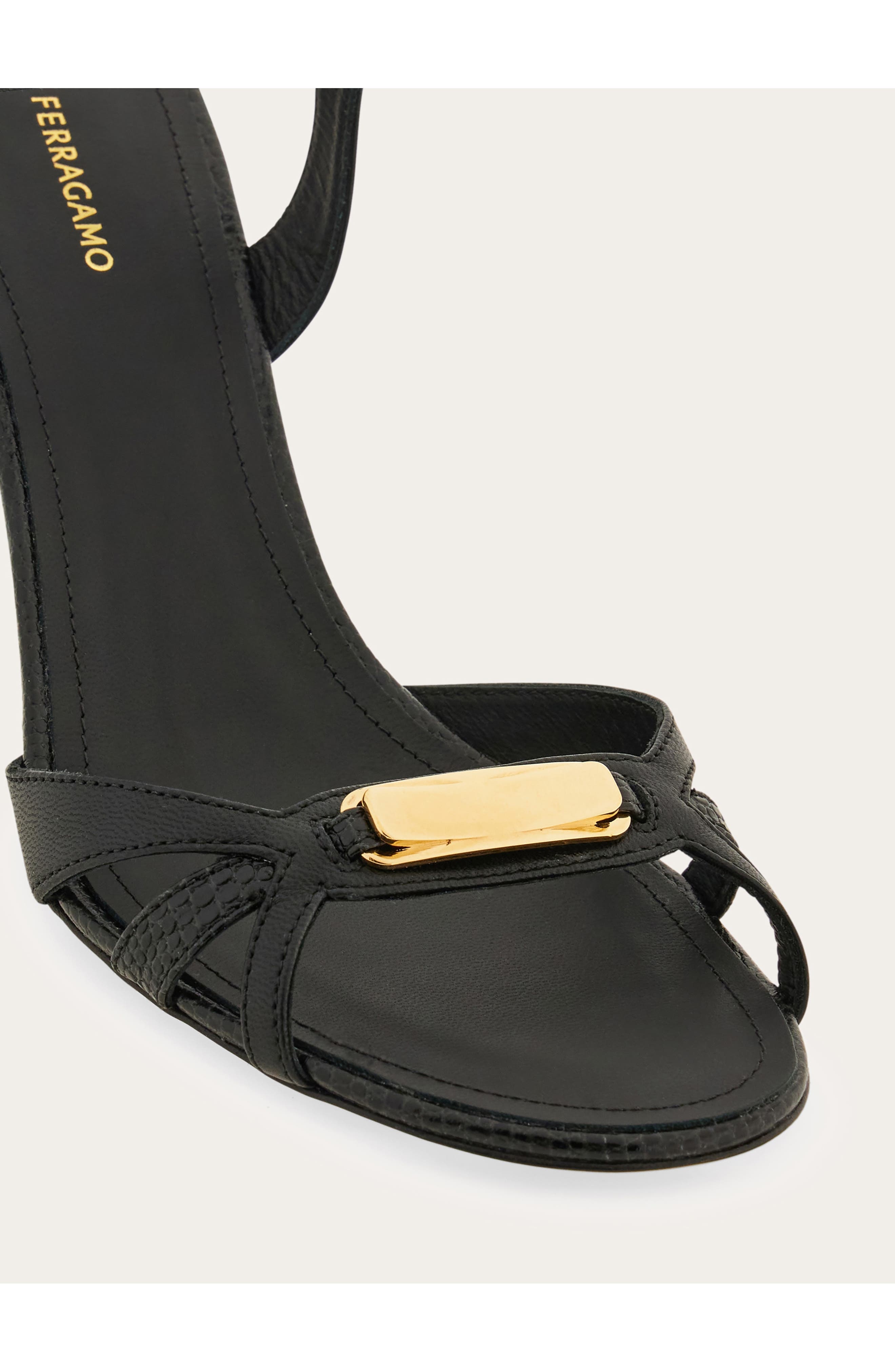 FERRAGAMO Dasy Vara Sandal in Nero at Nordstrom - 7