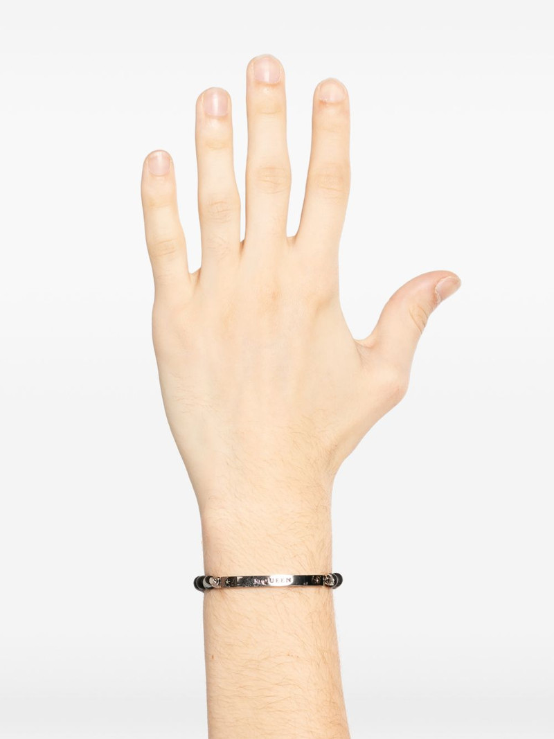 Alexander McQueen logo bead bracelet outlook