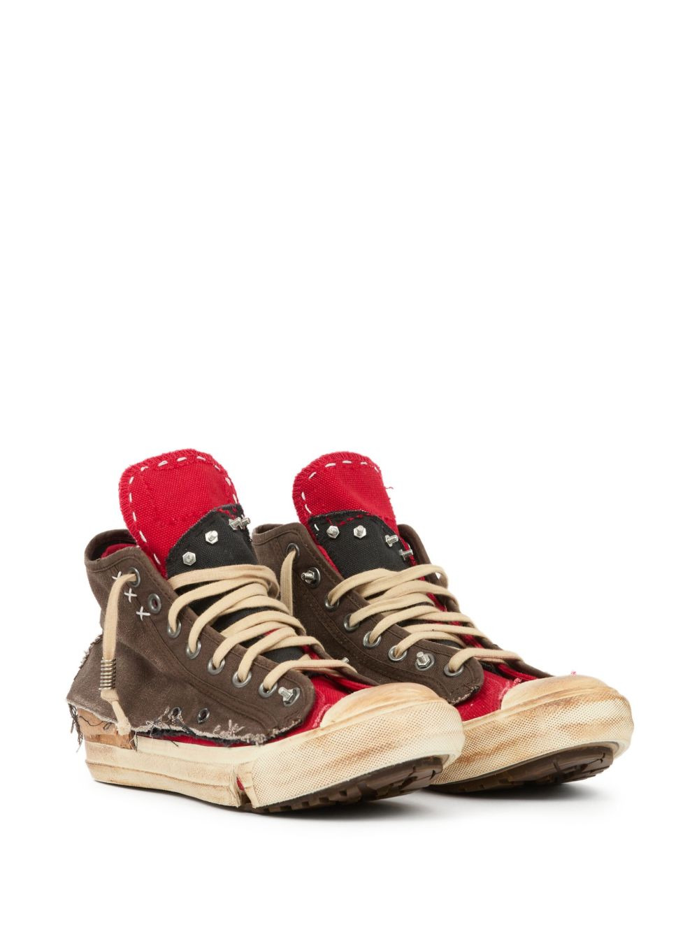 distressed high-top sneakers - 2