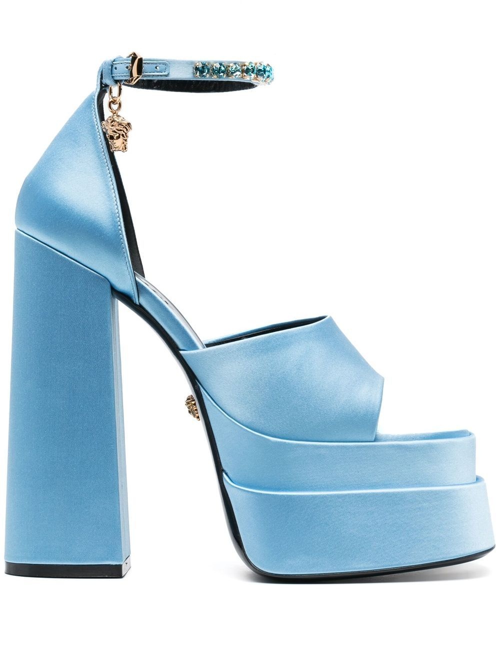 Medusa charm platform sandals - 1