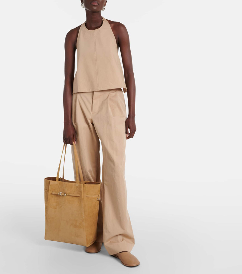 WARDROBE.NYC Halterneck cotton-blend drill top outlook