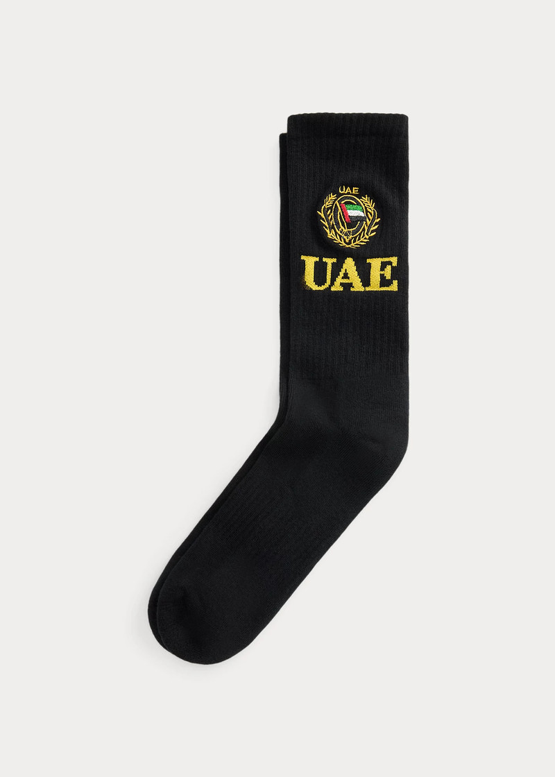 UAE Cotton-Blend Crew Socks 1