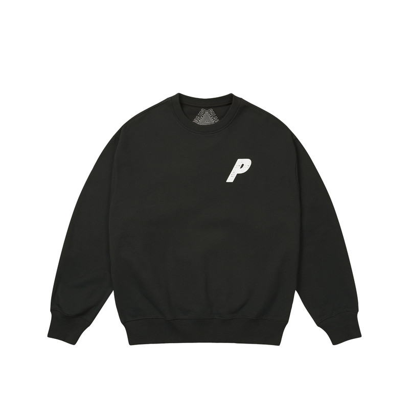 PALACE P3 CHAIN PUFF CREW BLACK outlook