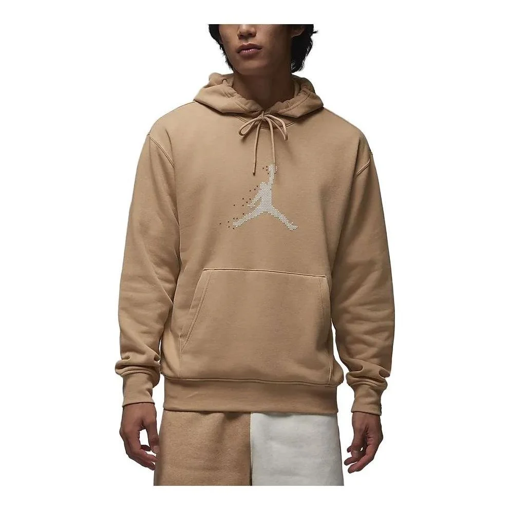 Air Jordan Holiday Logo Hoodie 'Hemp' FD7466-200 - 1