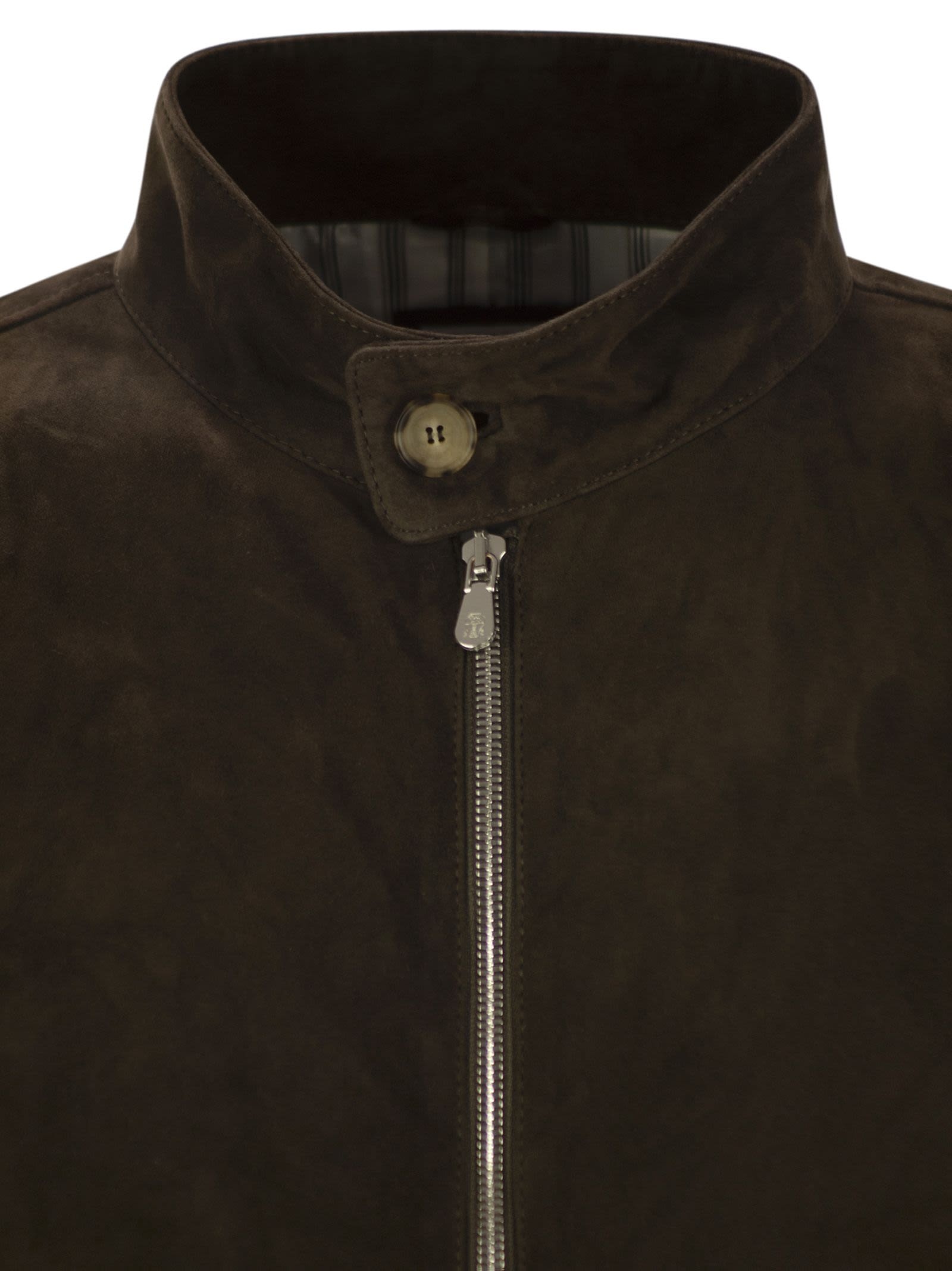 Brunello Cucinelli Men Suede Jacket - 4