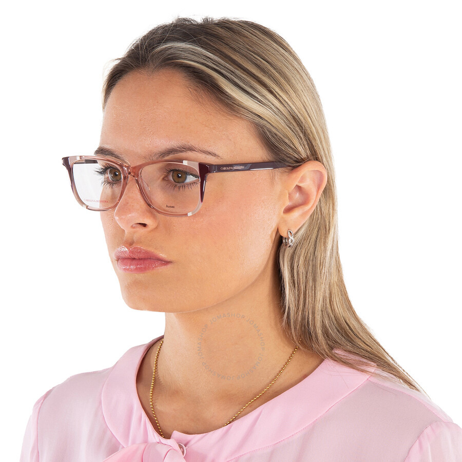 Carolina Herrera Demo Square Ladies Eyeglasses CH 0066 0C19 53 - 2