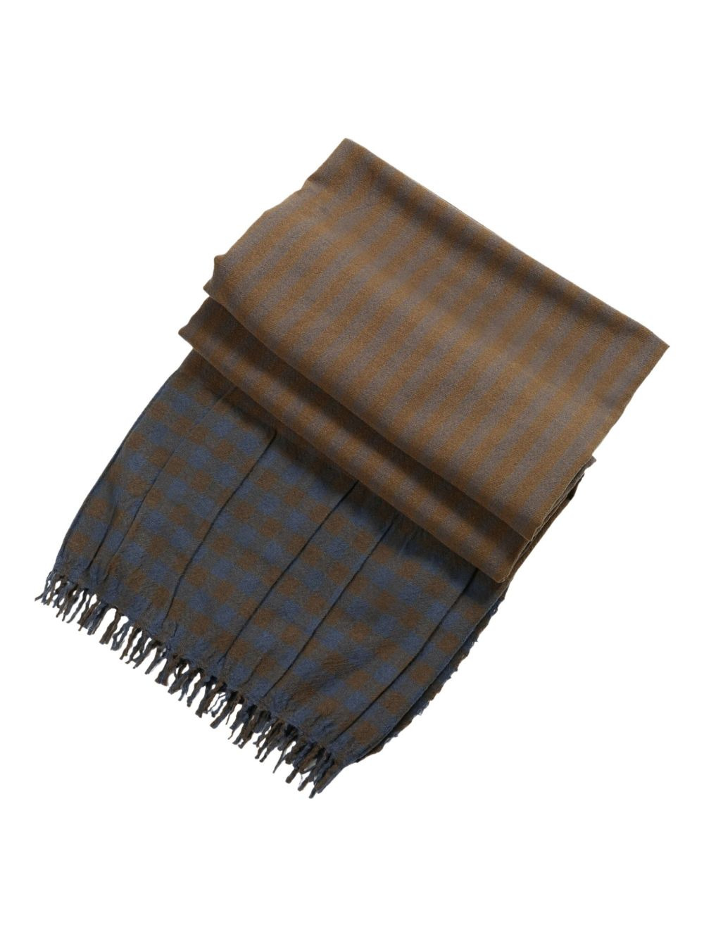 striped pleated scarf - 2