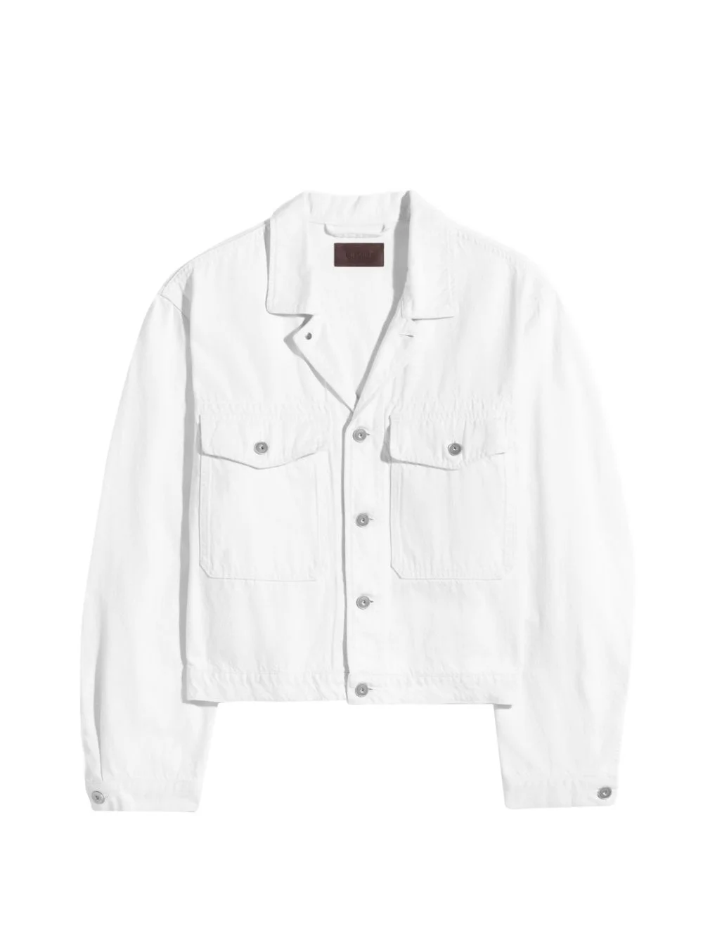 buttoned trucker jacket - 1