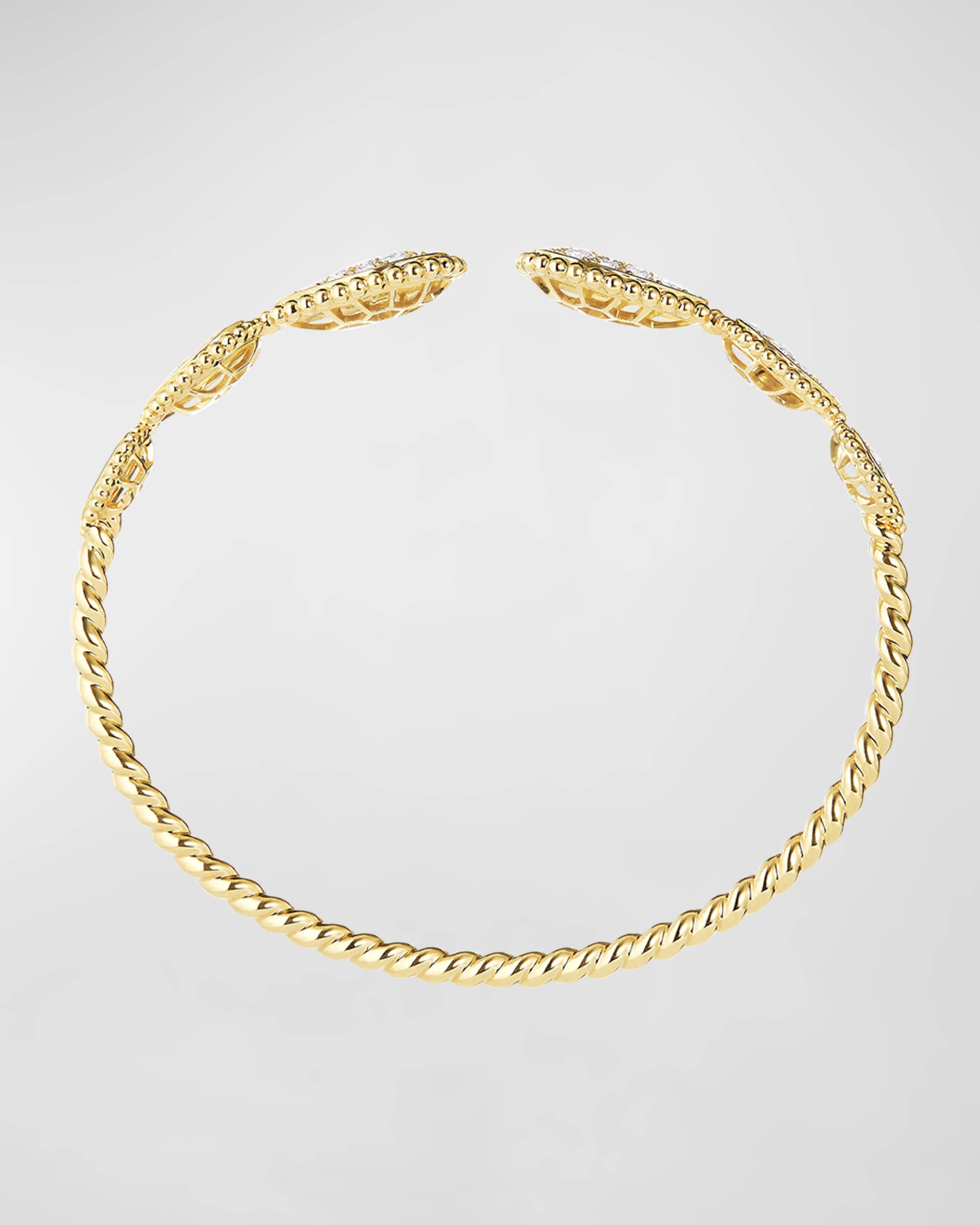 Yellow Gold Serpent Boheme Diamond Multi-Motif Bracelet - 4