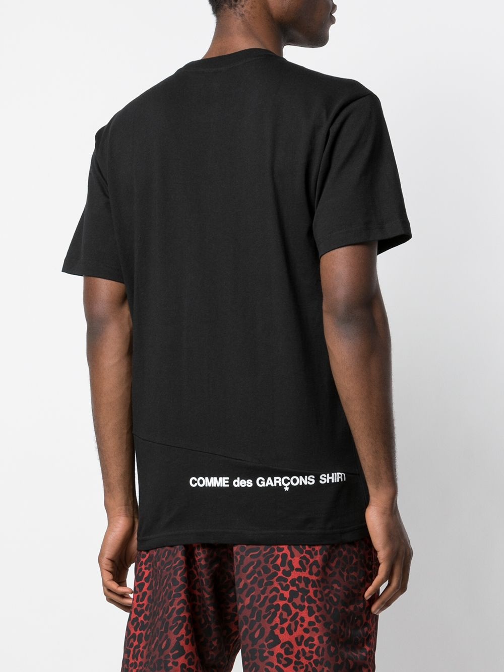 x CDG split logo T-shirt - 4