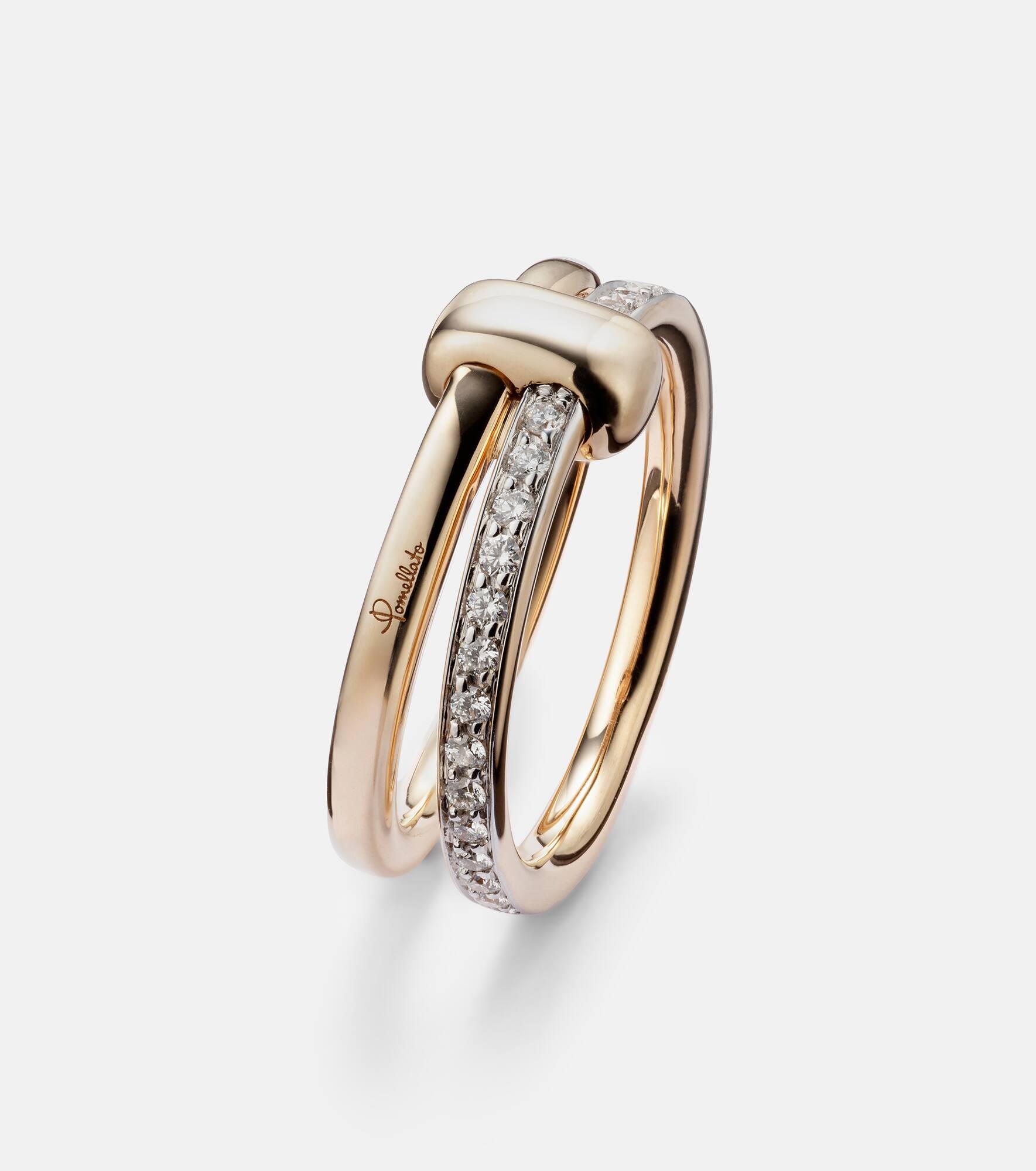 Pomellato Together 18kt rose gold ring with diamonds - 4