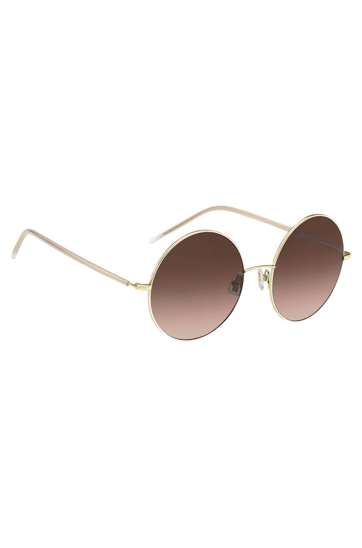 ROUND SUNGLASSES IN GOLD-TONE TITANIUM - 4