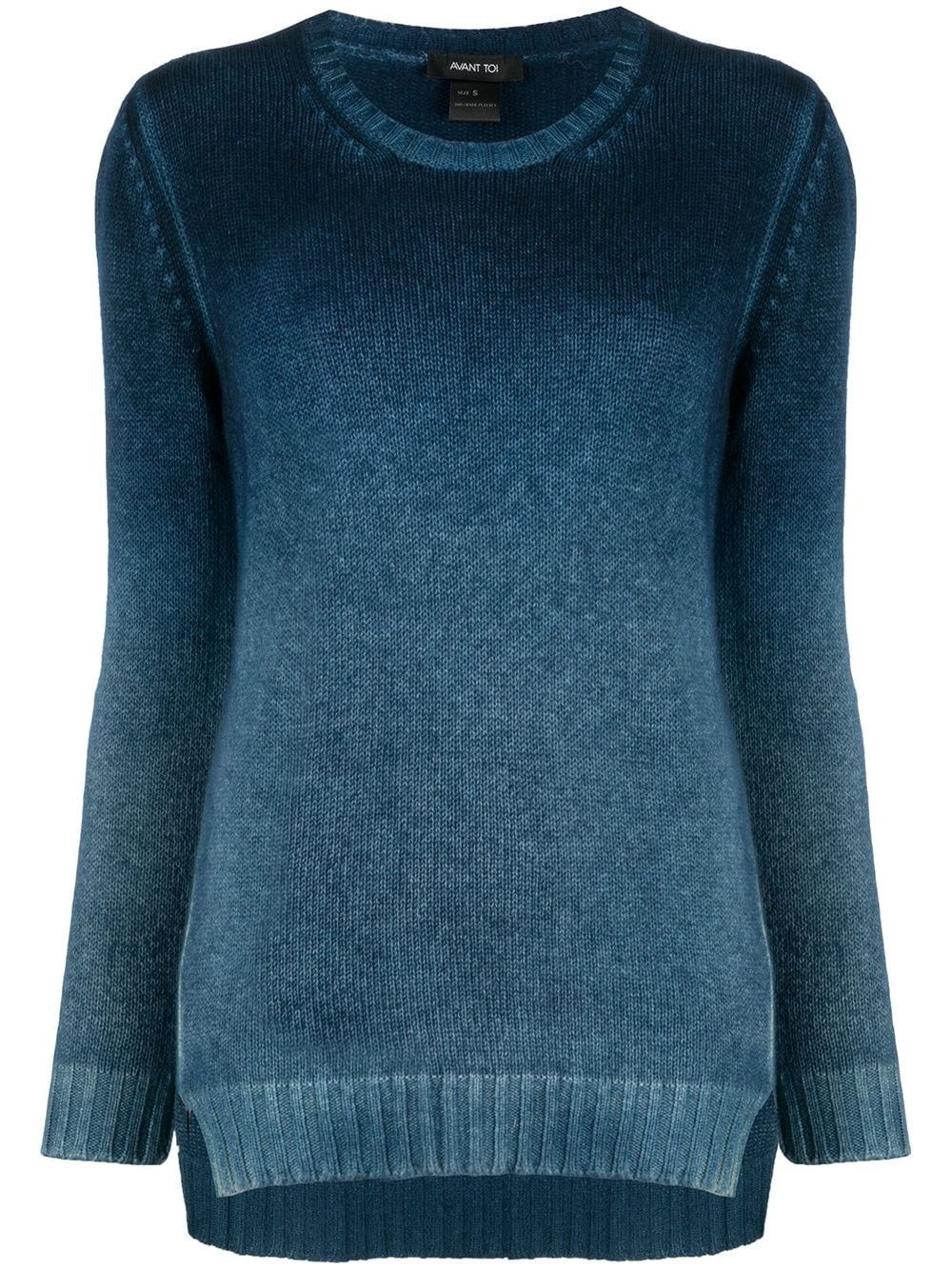 gradient-effect cashmere jumper  - 1