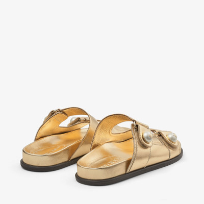 JIMMY CHOO Fayence Sandal
Gold Metallic Nappa Leather Sandals with Pearls outlook