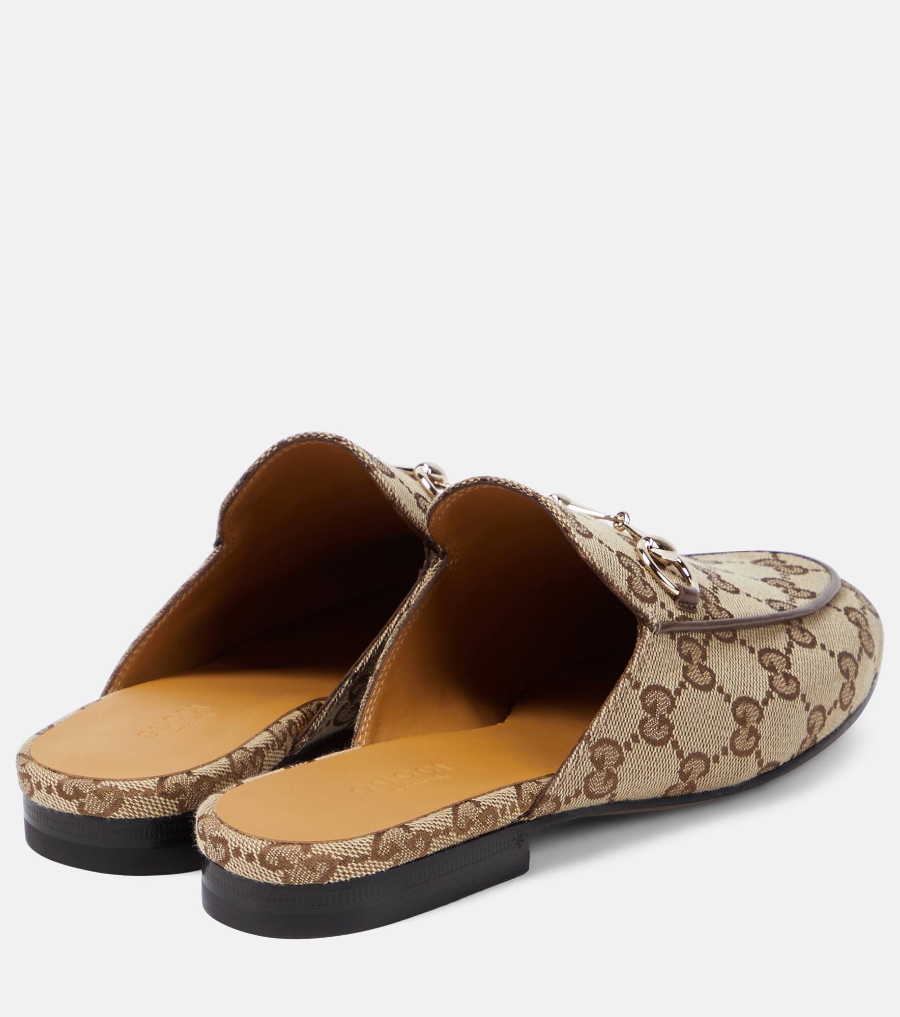 Princetown GG canvas mules - 3