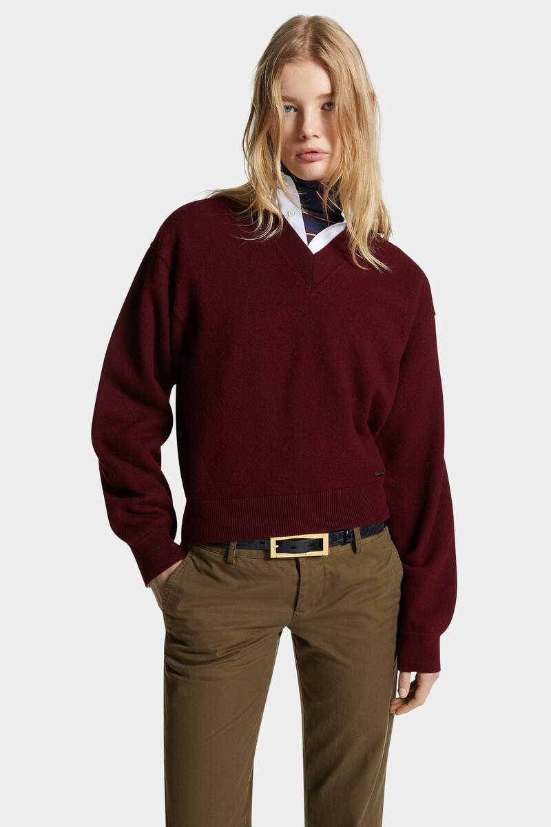 V NECK PULLOVER - 3