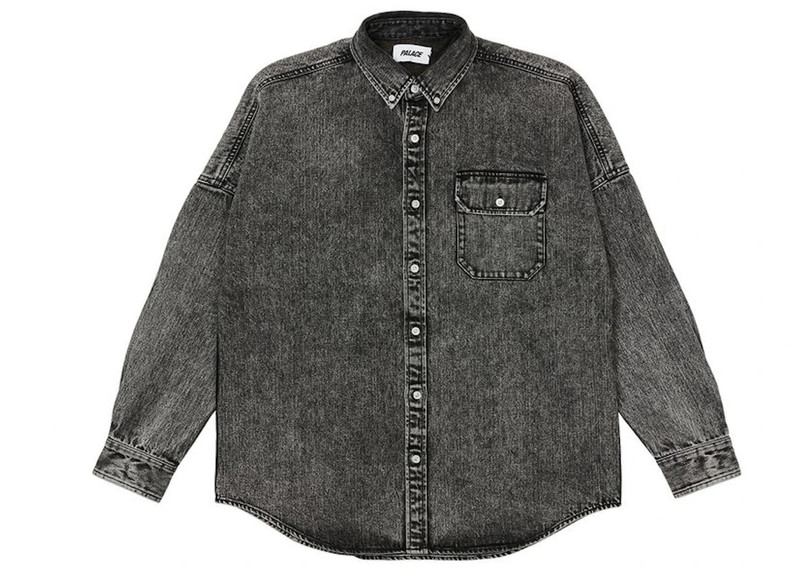 PALACE Palace Denim Bossy Shirt Washed Black outlook