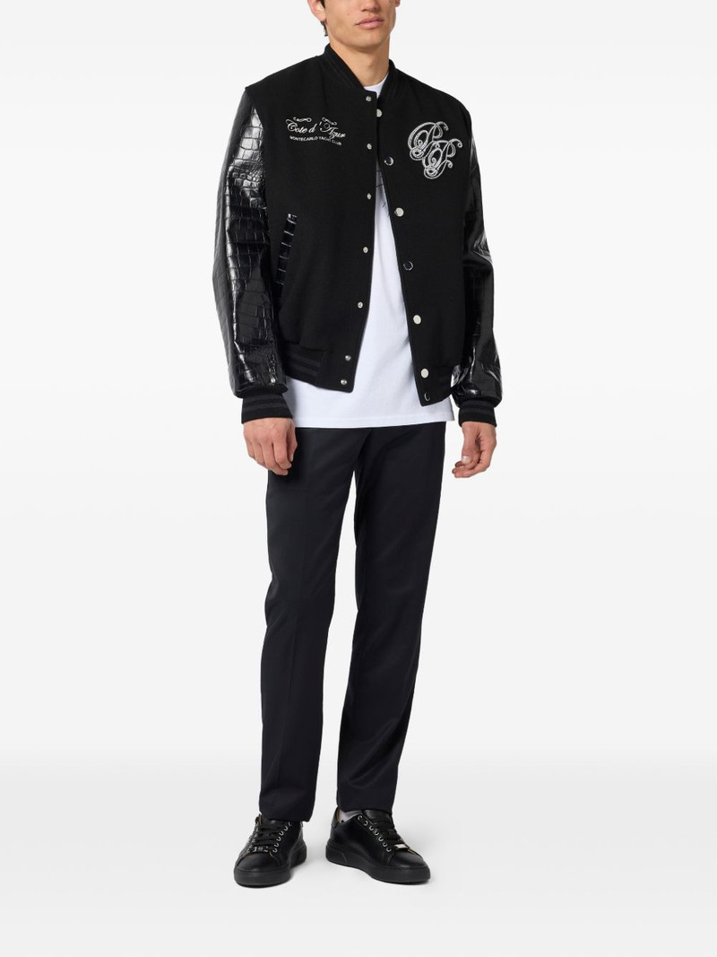 PHILIPP PLEIN black bomber jacket outlook