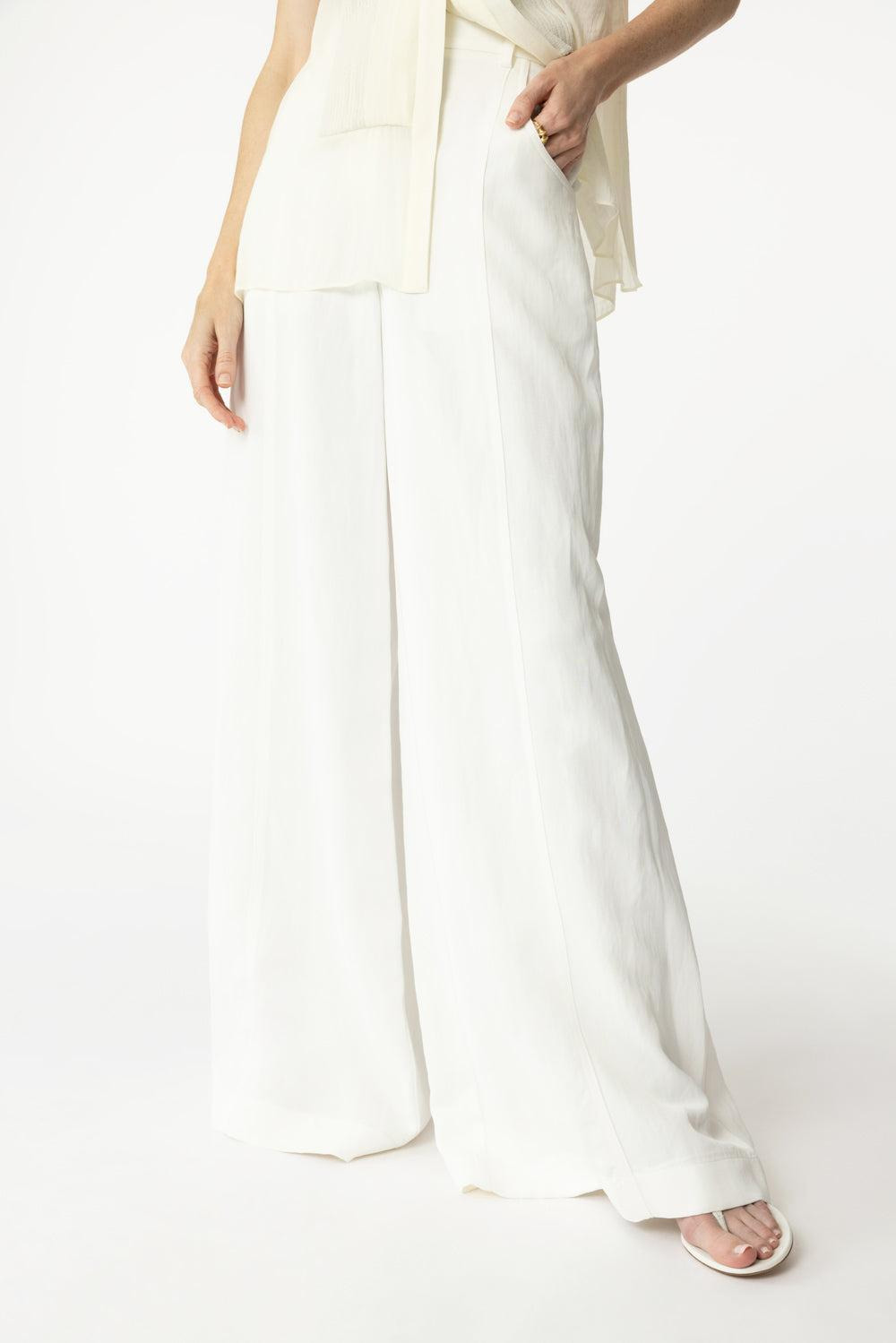Dee's Coated Linen Trouser - 3