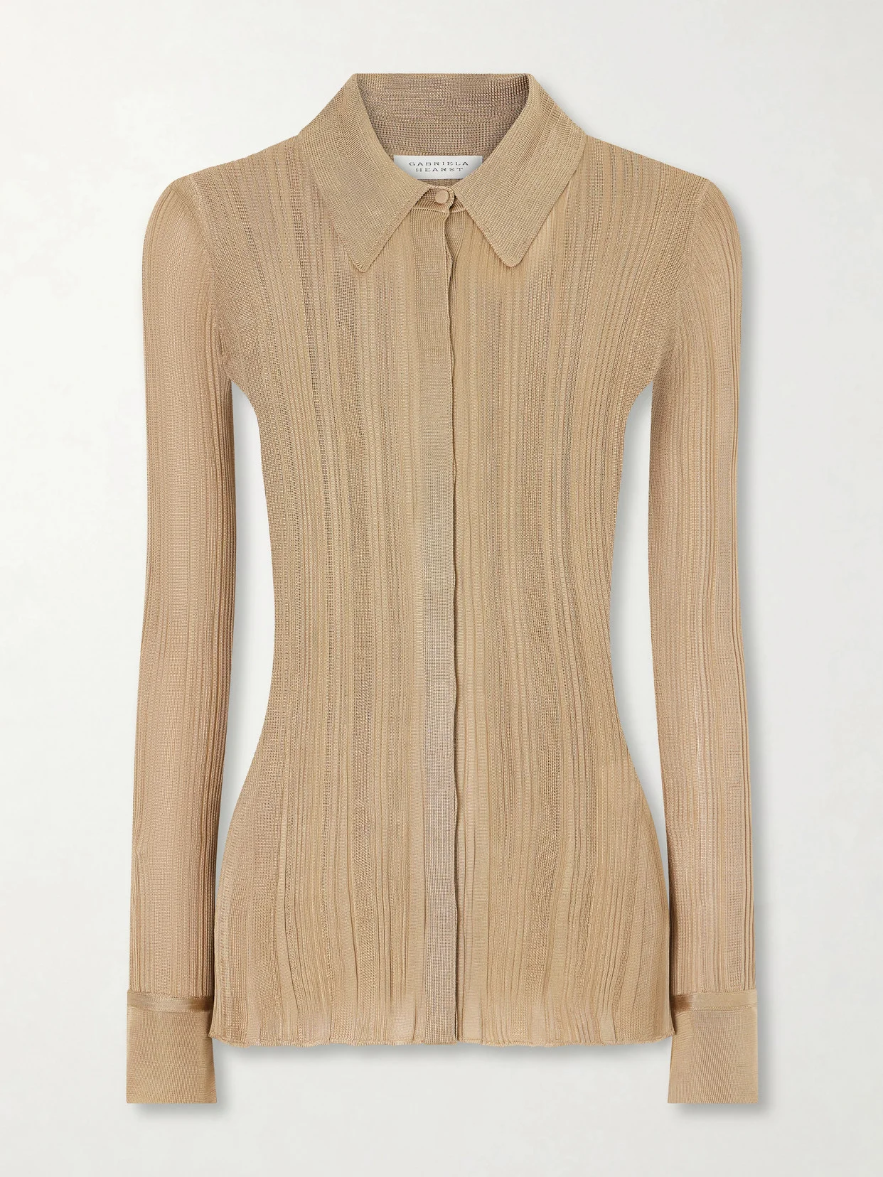 Tamar Ribbed Silk Shirt - 1
