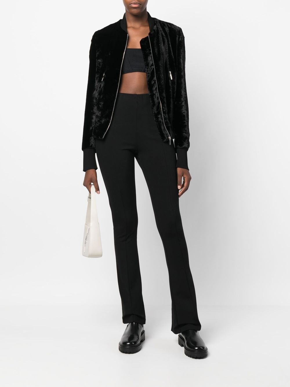 velvet bomber jacket - 2