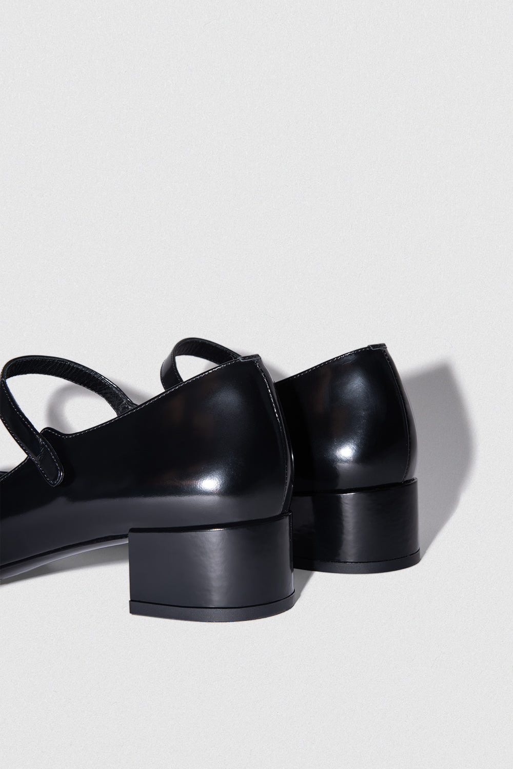 Ginny Black Semi Patent Leather Mary Jane Pump - 4