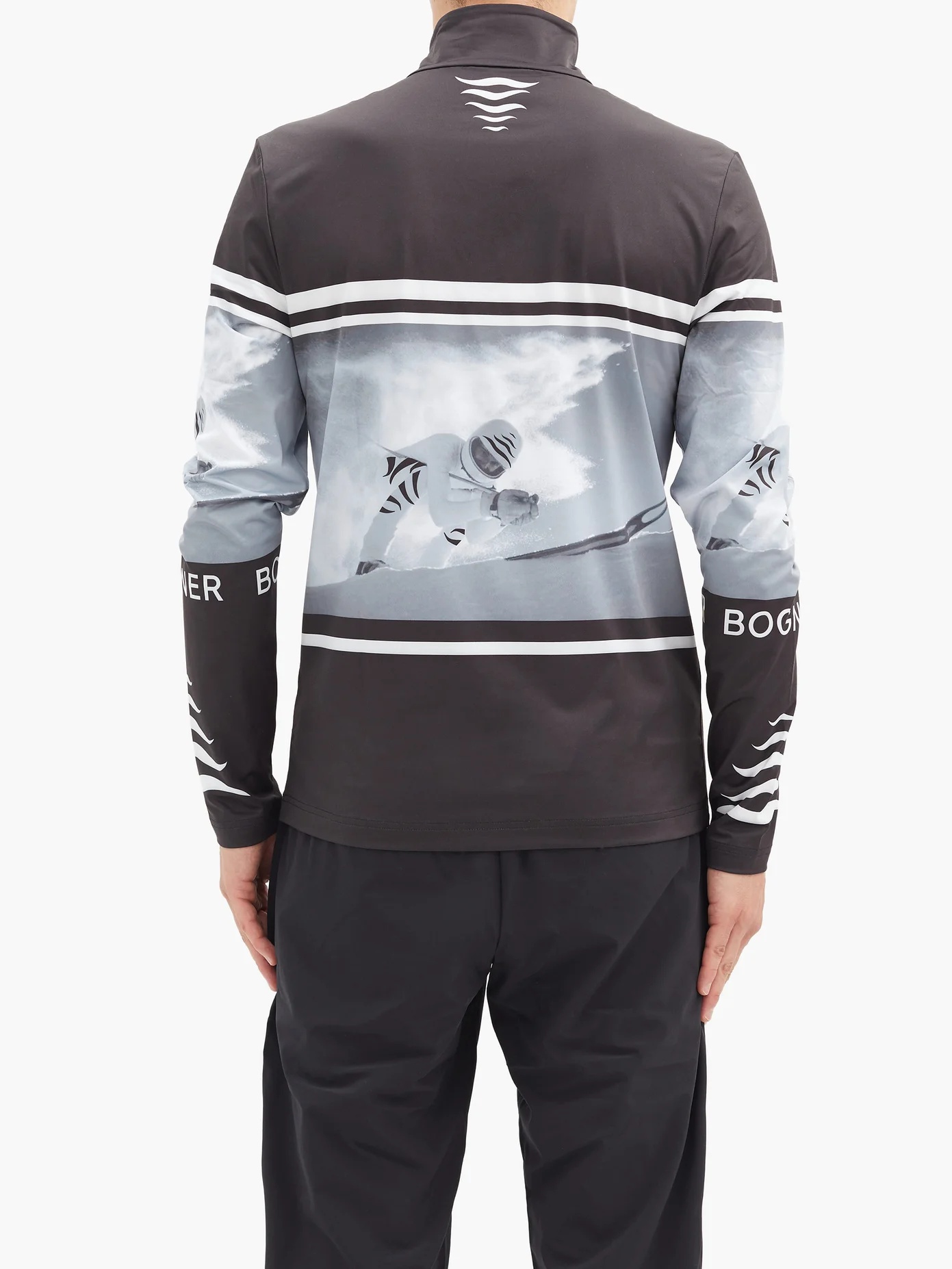 Verti skier-print half-zip thermal top - 5