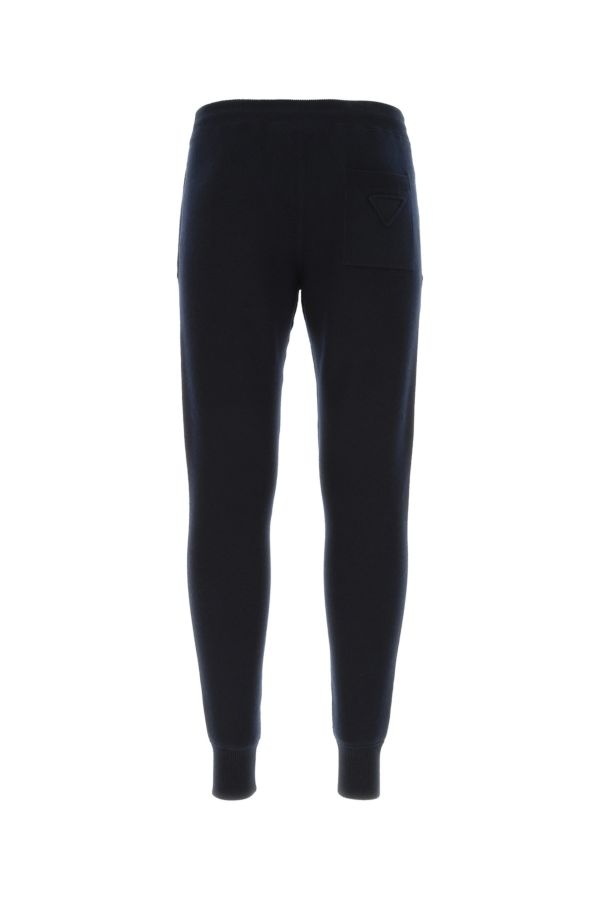 Prada Man Dark Blue Stretch Cashmere Blend Joggers - 2