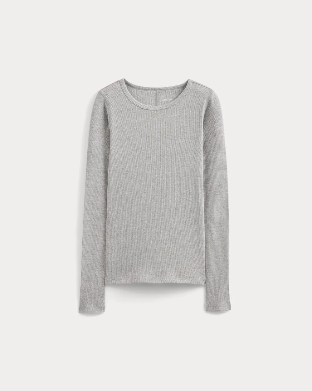 THE LUXE RIB LONG-SLEEVE CREW - 1